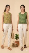 K 812 Vol 2 By Naisha Cotton Printed Reversible Ladies Crop Tops